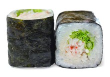 КЛАССИЧЕСКИЙ РОЛЛ  КРАБ+ОГУРЕЦ